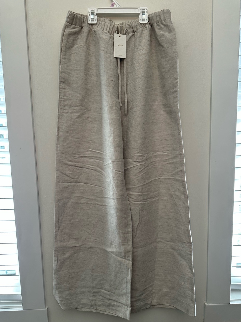 Aritzia Wilfred NWT Lodge Pants in CruiseLinen Fabric - Picture 2 of 12